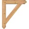 Ekena Millwork Traditional Arts and Crafts Smooth Bracket w/ Offset Brace, Western Red Cedar, 5 1/2"W x 24"D x 28"H BKT0604X24X28TRA03SWR - alternate 4
